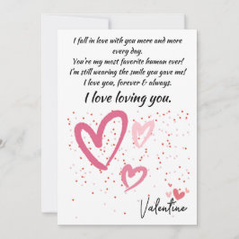 KARTE LIEBE FÜR VALENTINE, ICH FANDE IN LIEBE MIT 