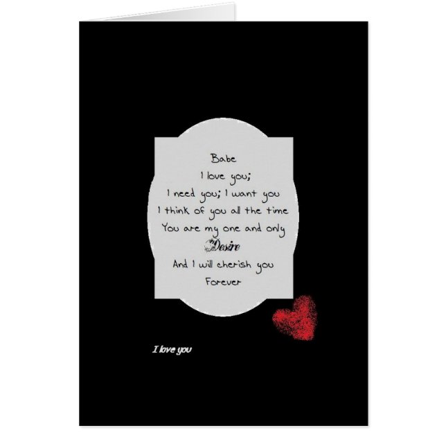 Karte, Liebe, Romance, (Vorne)