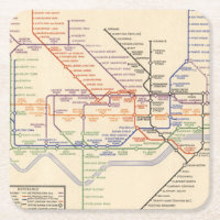 Karte Londons der Untergrund-Eisenbahnen
