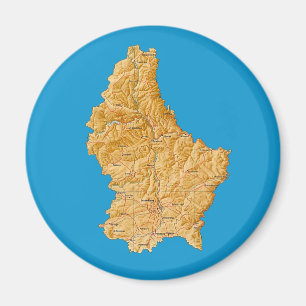 Karte Luxemburg Magnet
