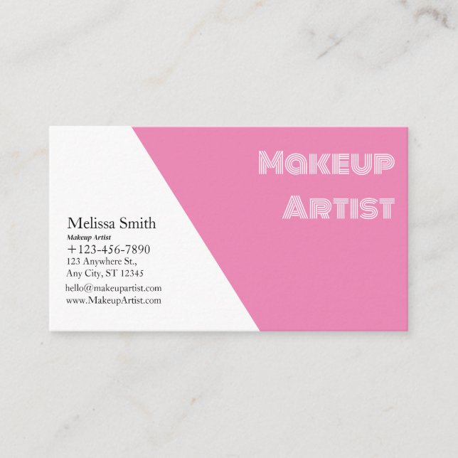 KARTE MAKEUP-KÜNSTLER (Vorderseite)