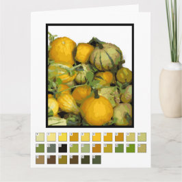 Karte - Maler mit Gourd Ernte nach Anzahl.