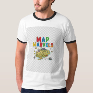 Karte Marvels. T-Shirt