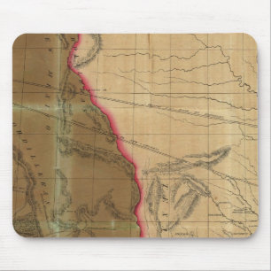 Karte Mexikos mit dem Kriegssitz Mousepad