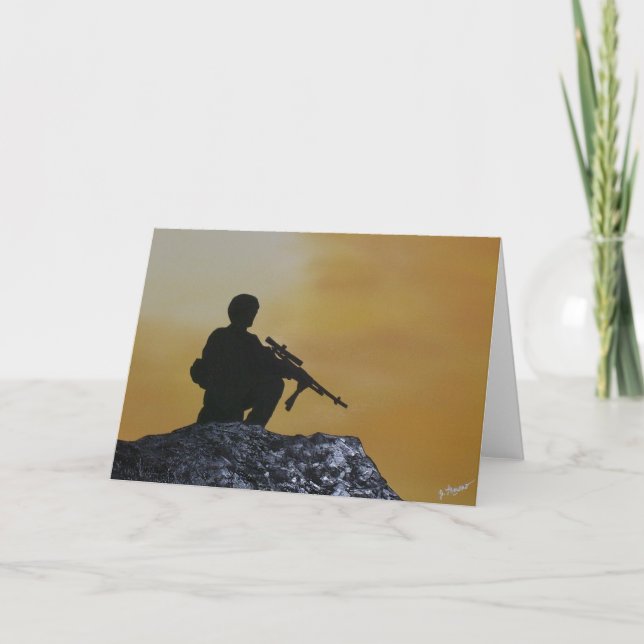 Karte Militärische Grußkarte (Vorderseite)