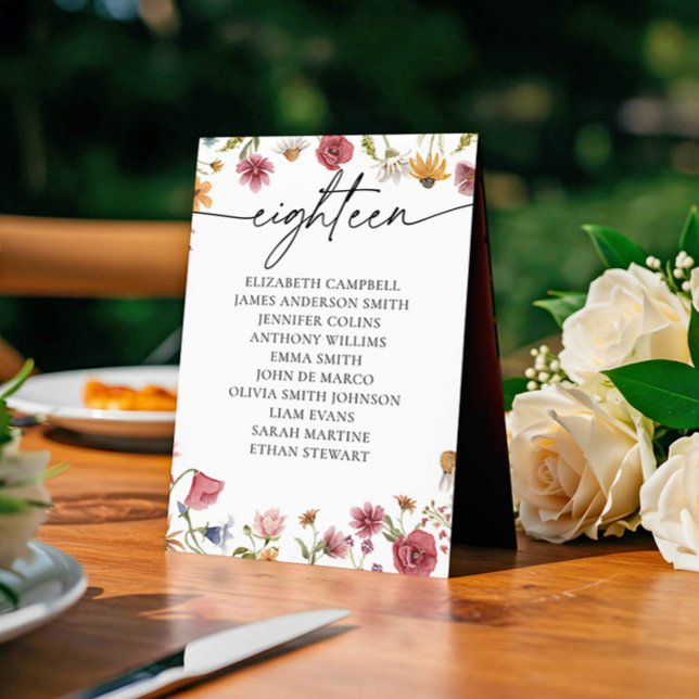 Karte mit Blumenbestellkarte | Achtzehn (Von Creator hochgeladen)