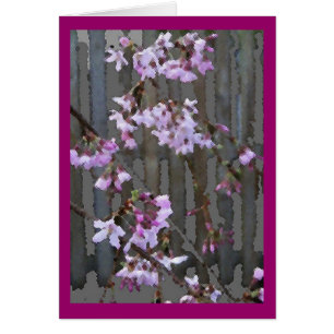Karte mit Blütenblüten