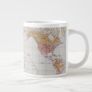 Karte mit den Sprachen der Welt Jumbo-Tasse