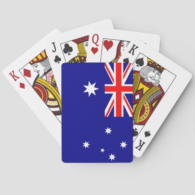 Karte mit der Flagge Australiens Spielkarten (Rückseite)