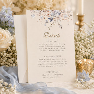 Karte mit Details zur staubblauen botanischen Hoch