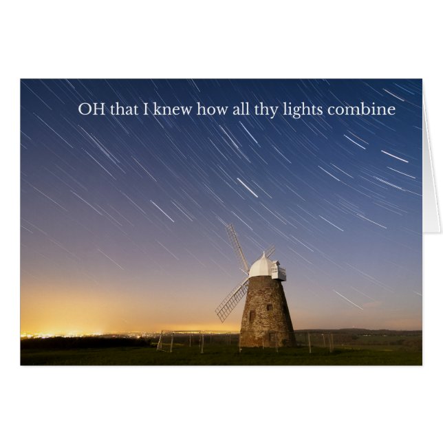 Karte mit einem Gedicht Georges Herbert über (Vorderseite (Horizontal))