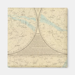 Karte mit festen Sternen Magnet