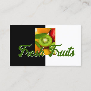 Karte mit frischem Obst für lokale Ernährungsbars