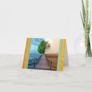 Karte mit Gegenansicht