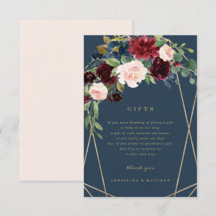 Karte mit geometrischer Herbst-Eleganz-Geschenken