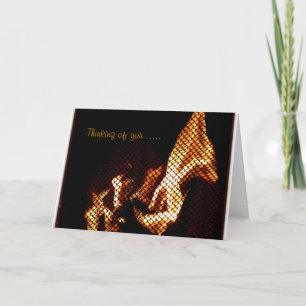 Karte mit interessanten Flammen