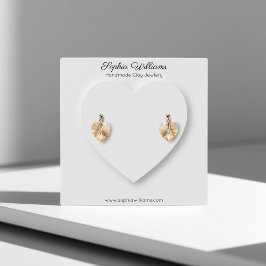 Karte mit minimalen 3D-Ohrringe