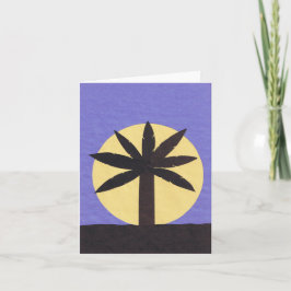 Karte mit Palmetto-Design