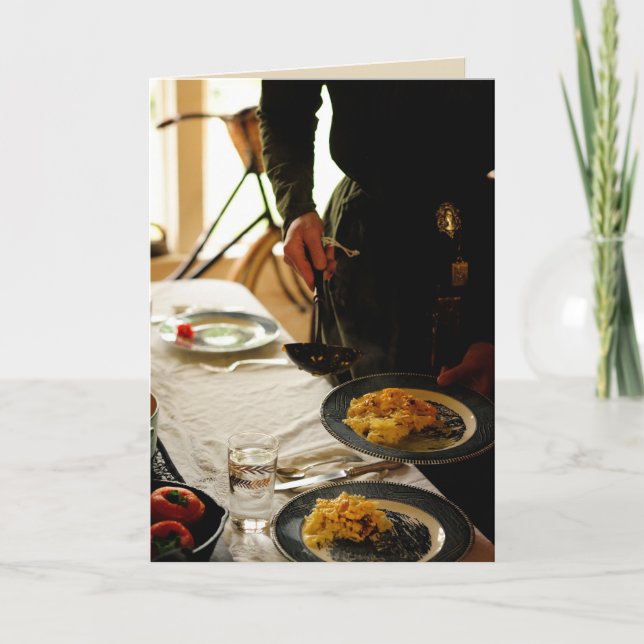 Karte mit Rezept (Vorderseite)