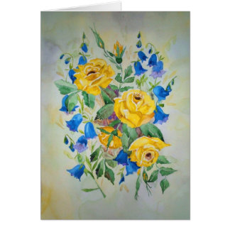 Karte mit romantischem Gedicht nach innen