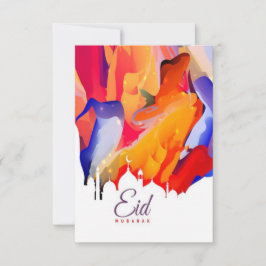 Karte mit schönen Farbspritzen