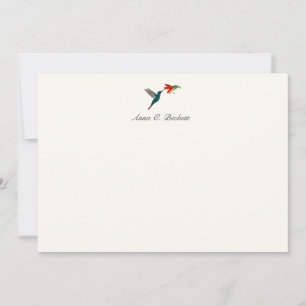 Karte mit Türkisem Kolibri