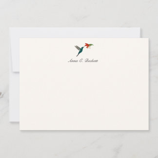 Karte mit Türkisem Kolibri