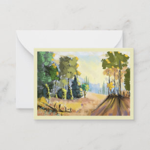 Karte mit Waldlandschaft und Unterholz.