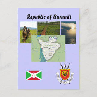 Karte nach Burundi