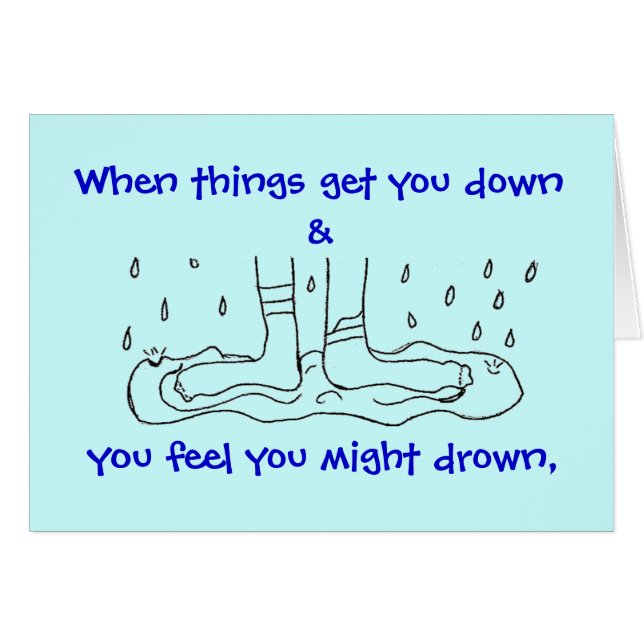 Karte - nasse Socken (Vorderseite (Horizontal))