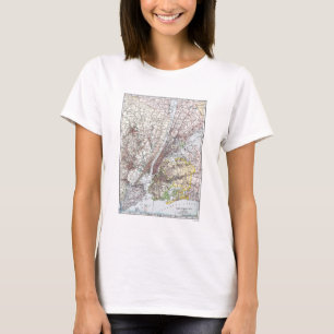 Karte: New York-area, 1906 T-Shirt