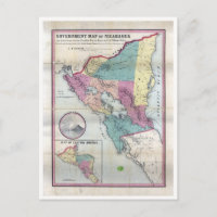 Karte Nicaraguas (1856)
