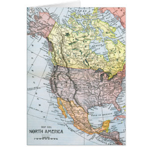 KARTE: NORDAMERIKA, 1890