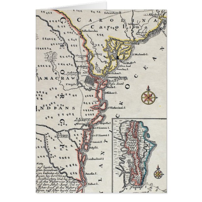 Karte: Nordamerika, C1700 (Vorne)