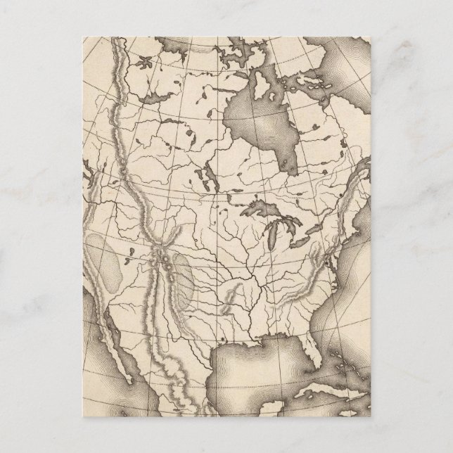 Karte Nordamerikas (Vorderseite)