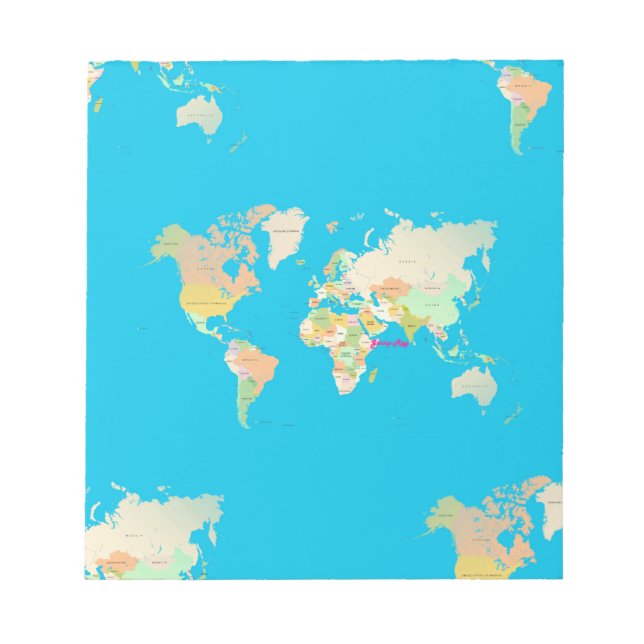 Karte Notizblock (Vorderseite)