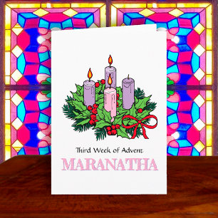 Karte Nr. 3 von 4 für Advent (Dritte Woche: JOY)