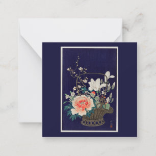 KARTE: OHARA KOSON : BLUME BASKET MITTEILUNGSKARTE