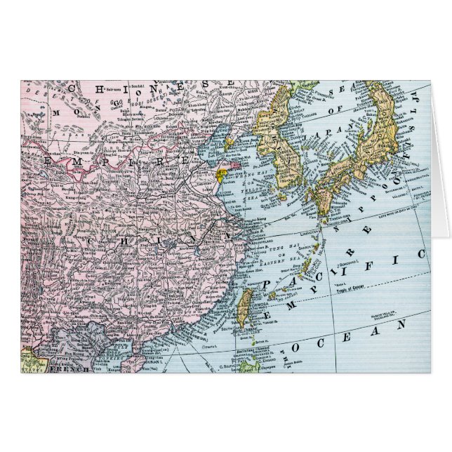 KARTE: OSTASIEN, 1907 (Vorderseite (Horizontal))