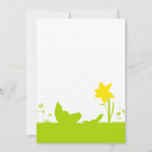 Karte Ostern Narzisse Eierschale