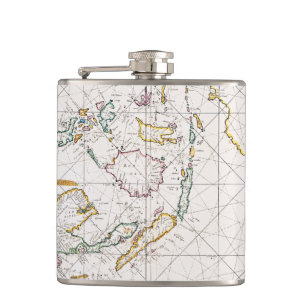 KARTE: OSTinseln, 1670 Flachmann