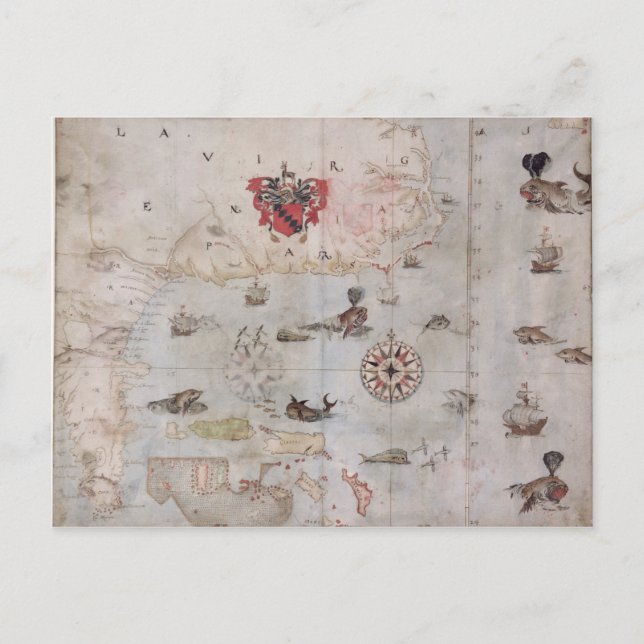 Karte Ostnordamerikas (Vorderseite)