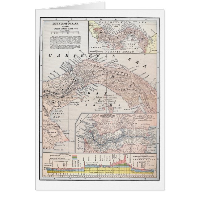 KARTE: PANAMA, 1907 (Vorne)