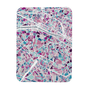 Karte Paris Frankreich Magnet