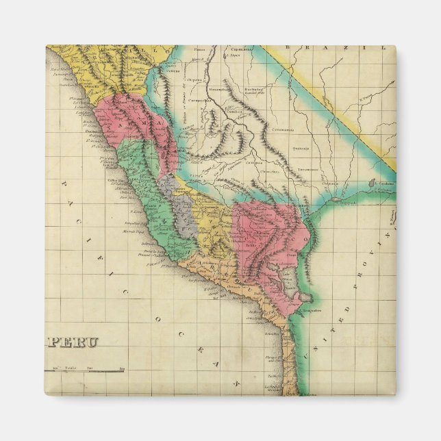 Karte Perus Magnet (Vorne)