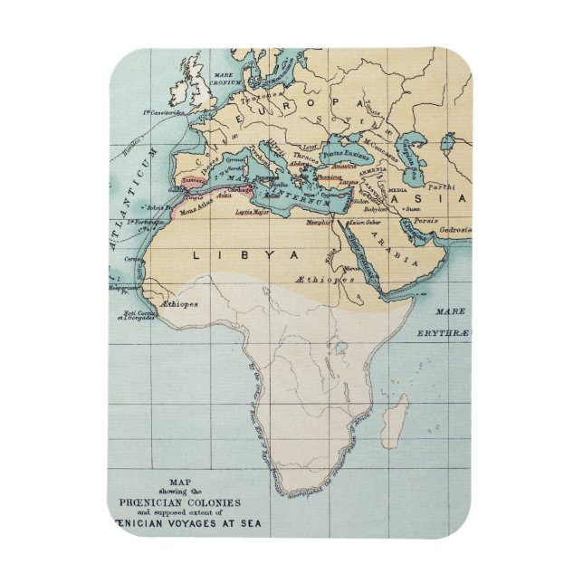 KARTE: PHOENIKANISCHES EMPIRE MAGNET (Vertikal)