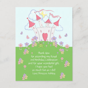 Karte Prinzessin-Castle Thank You Flat