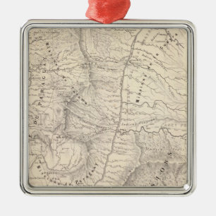 Karte, Prov Missionen, Jesuit-Institution Ornament Aus Metall