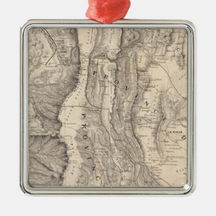 Karte, Provinzde Rioja San Juan Ornament Aus Metall