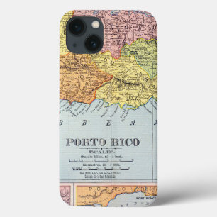 KARTE: PUERTO RICO, 1900 Case-Mate iPhone HÜLLE